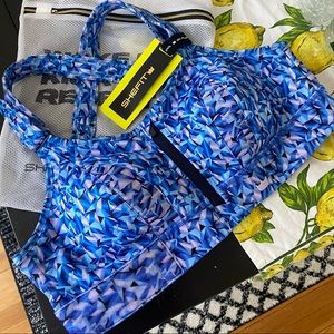 SHEFIT Ultimate Sports Bra Size 1Luxe in Prism Blue